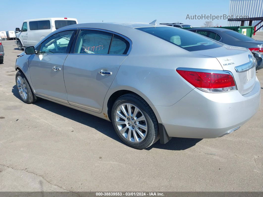 2013 Buick Lacrosse Leather Group Silver vin: 1G4GL5E33DF243290