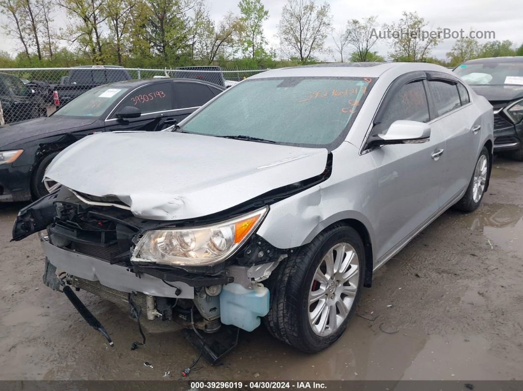 2013 Buick Lacrosse Leather Group Silver vin: 1G4GL5E3XDF195688