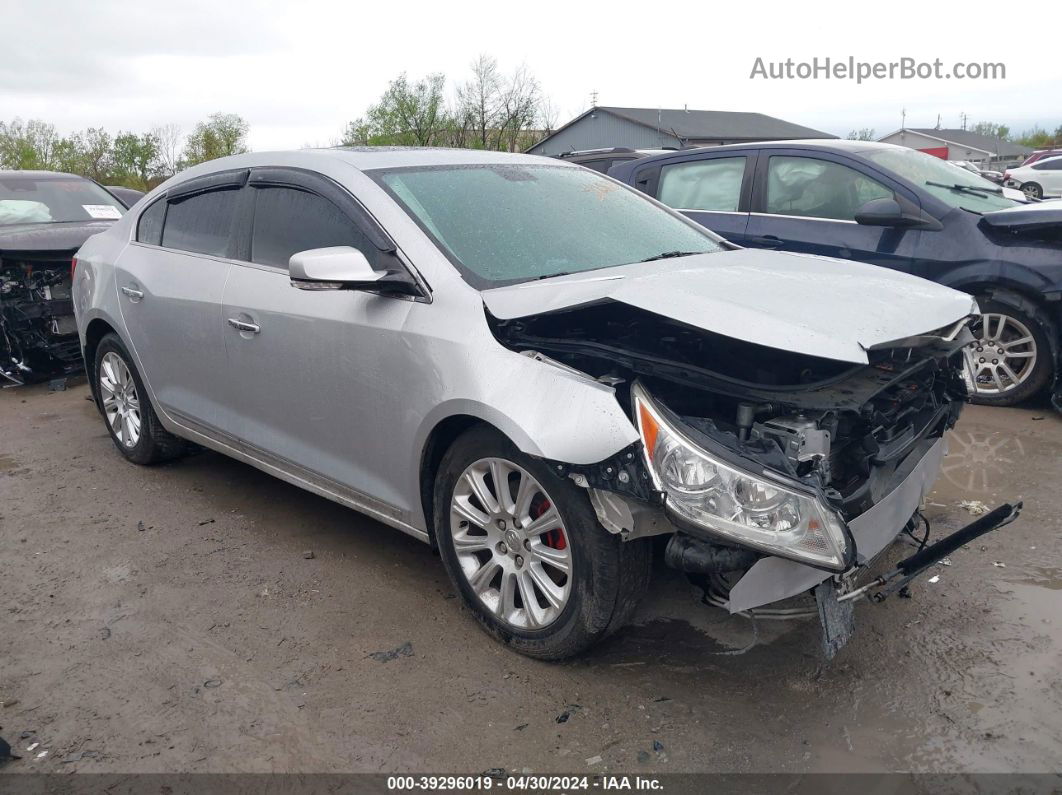 2013 Buick Lacrosse Leather Group Silver vin: 1G4GL5E3XDF195688