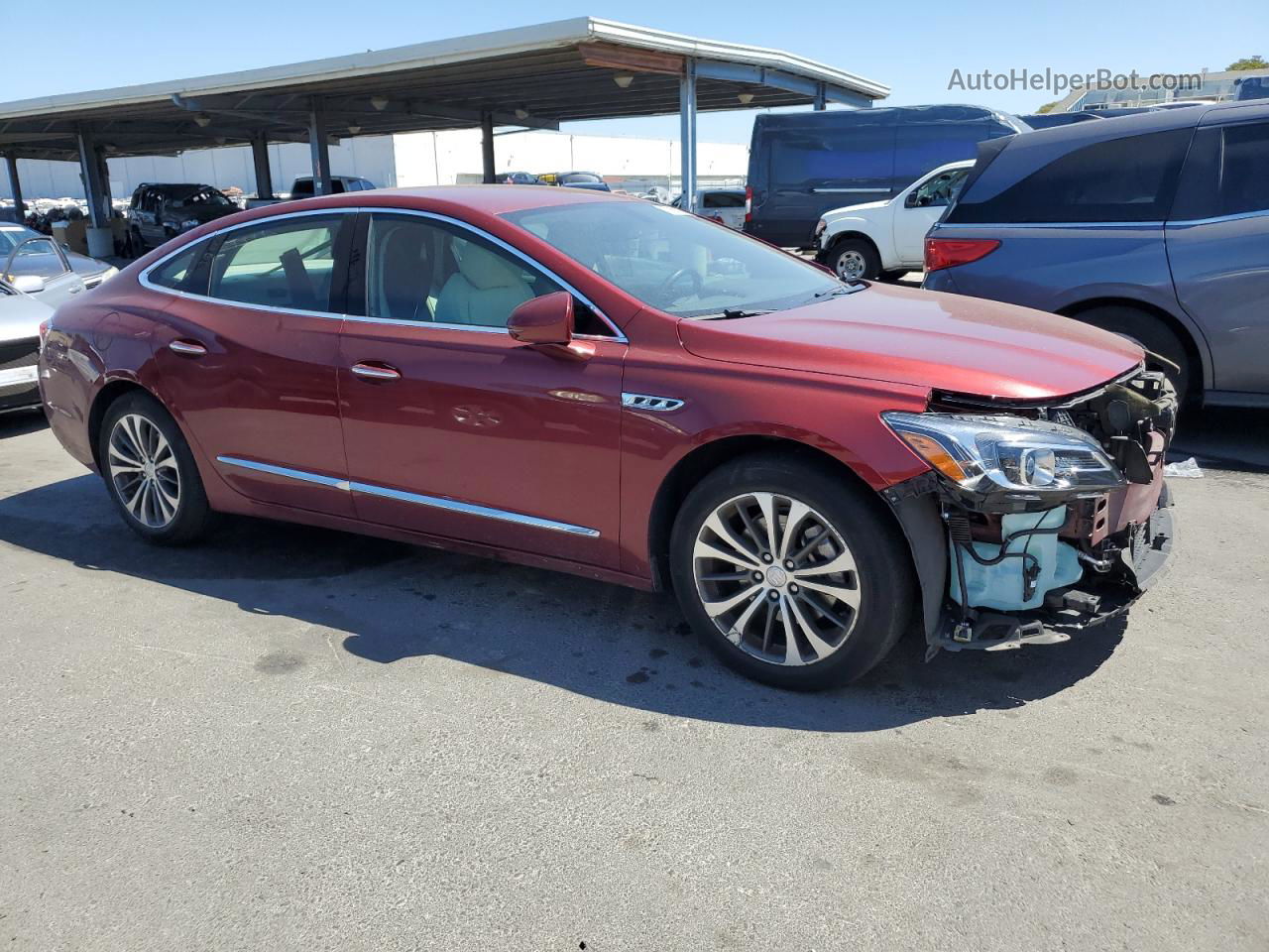 2017 Buick Lacrosse Essence Burgundy vin: 1G4ZP5SS6HU132985