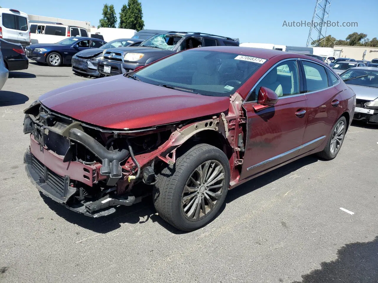 2017 Buick Lacrosse Essence Burgundy vin: 1G4ZP5SS6HU132985