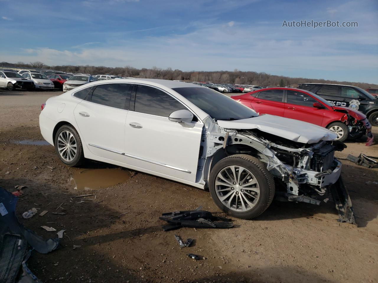 2019 Buick Lacrosse Essence Белый vin: 1G4ZP5SS9KU111328