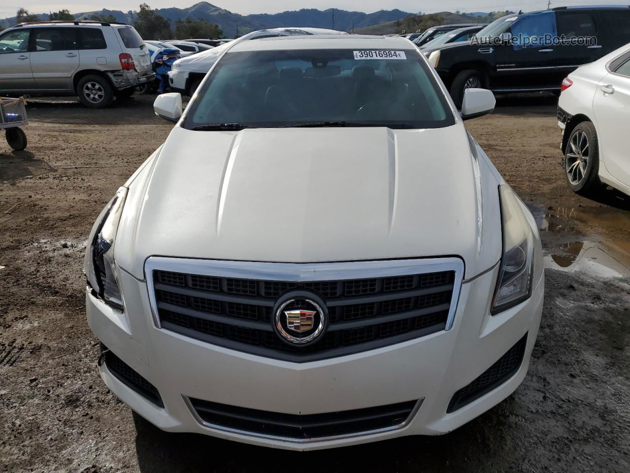 2013 Cadillac Ats  White vin: 1G6AA5RA0D0112929