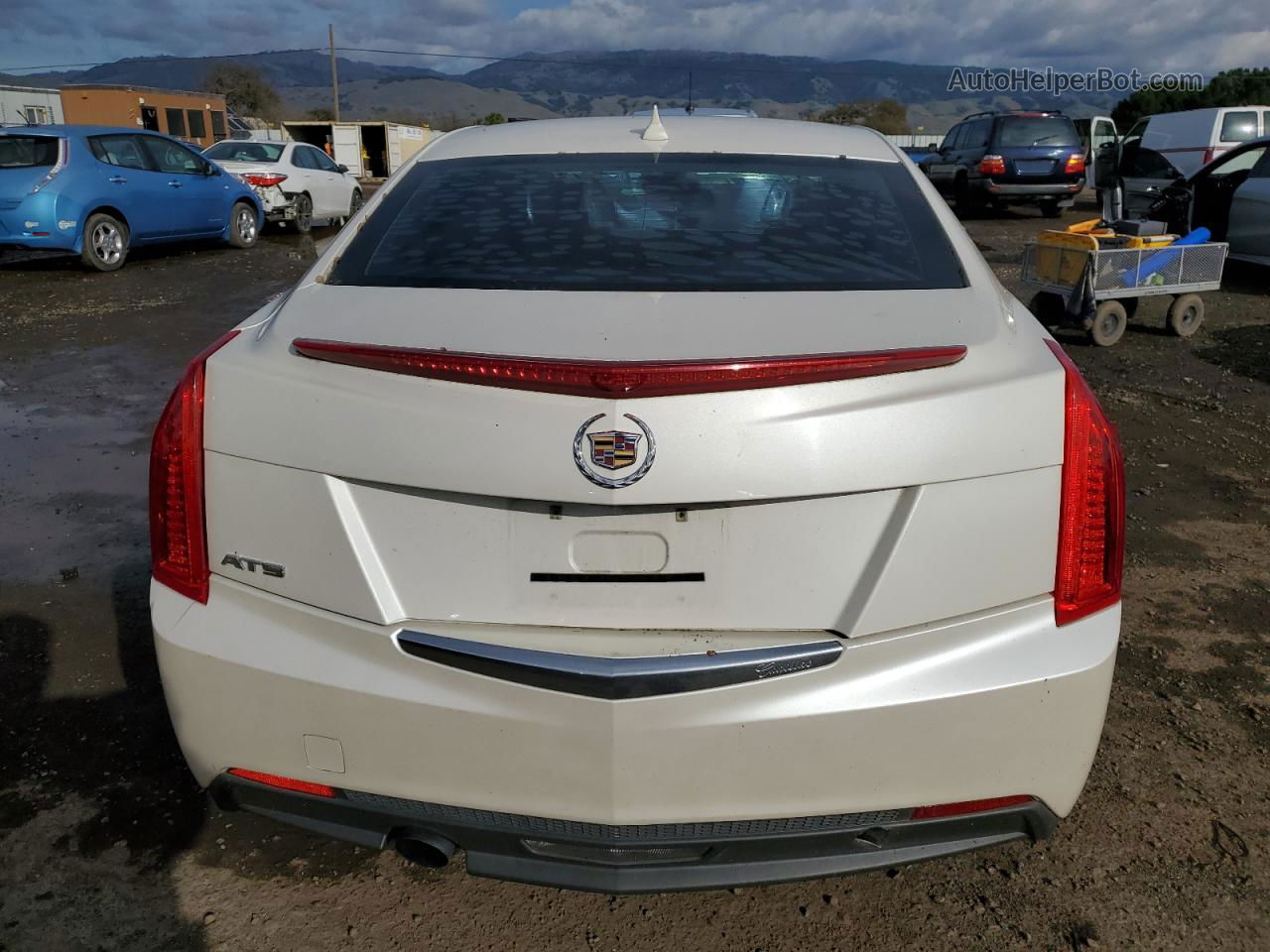 2013 Cadillac Ats  White vin: 1G6AA5RA0D0112929