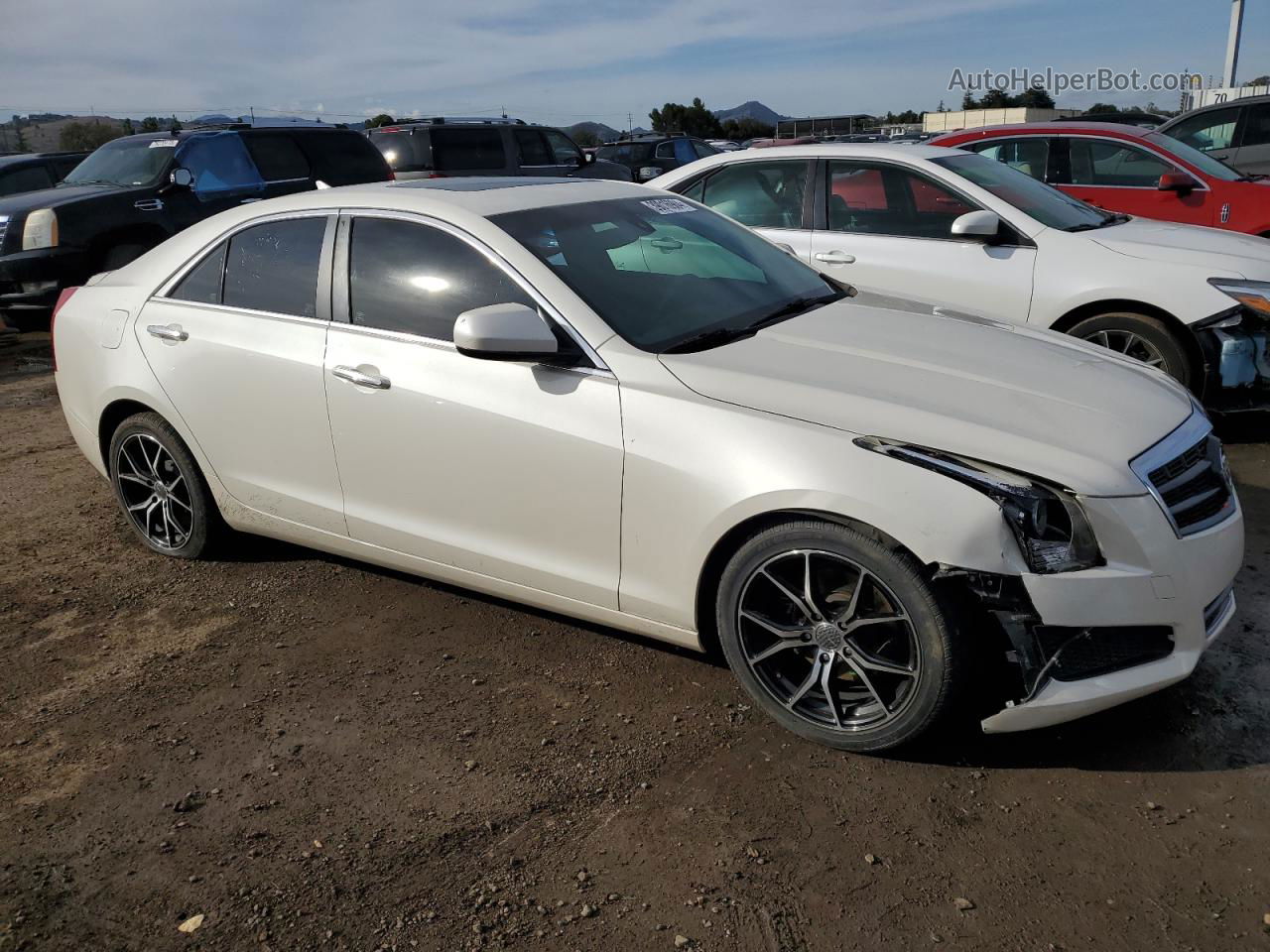 2013 Cadillac Ats  White vin: 1G6AA5RA0D0112929