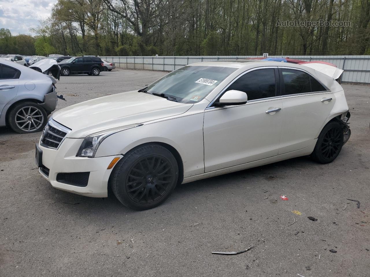 2013 Cadillac Ats  Белый vin: 1G6AA5RA1D0152615