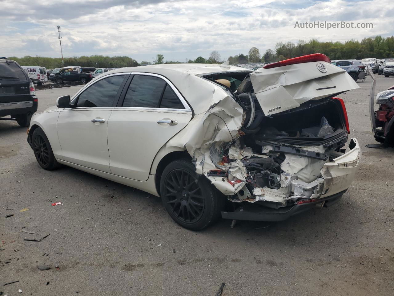 2013 Cadillac Ats  White vin: 1G6AA5RA1D0152615