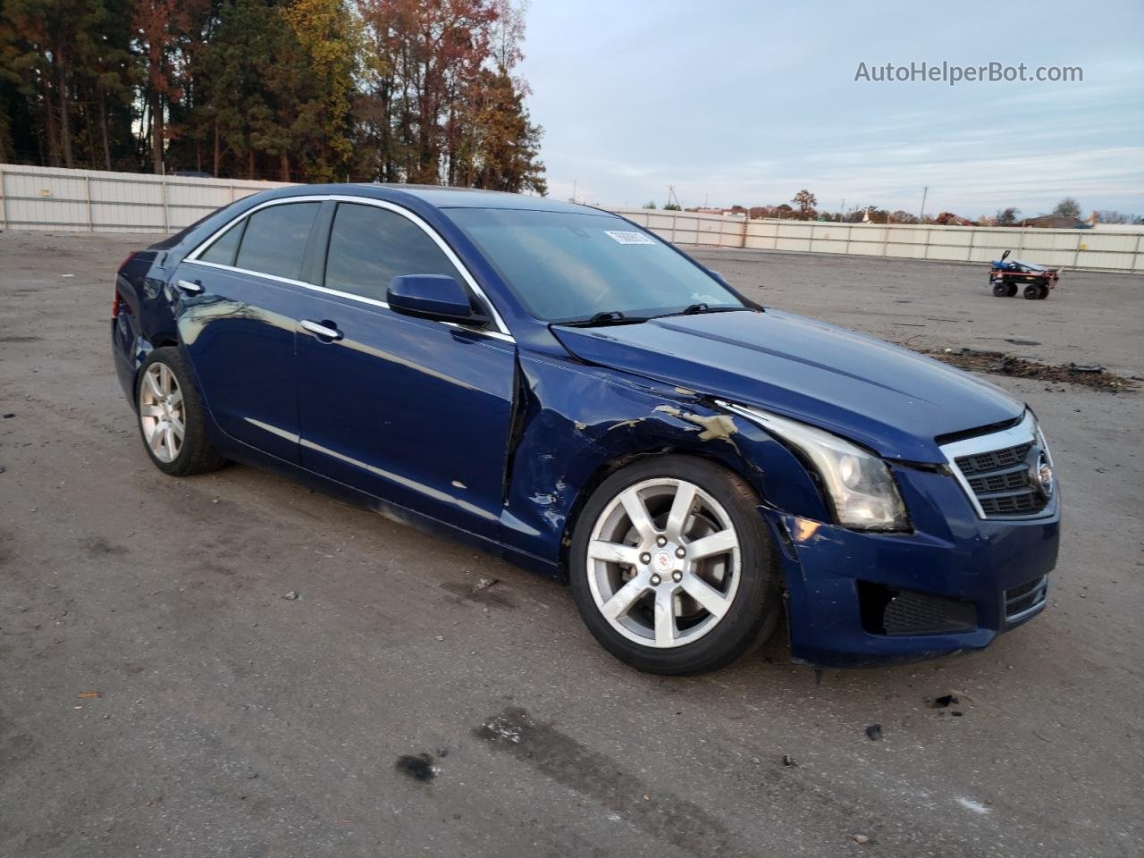 2013 Cadillac Ats  Синий vin: 1G6AA5RA2D0136598