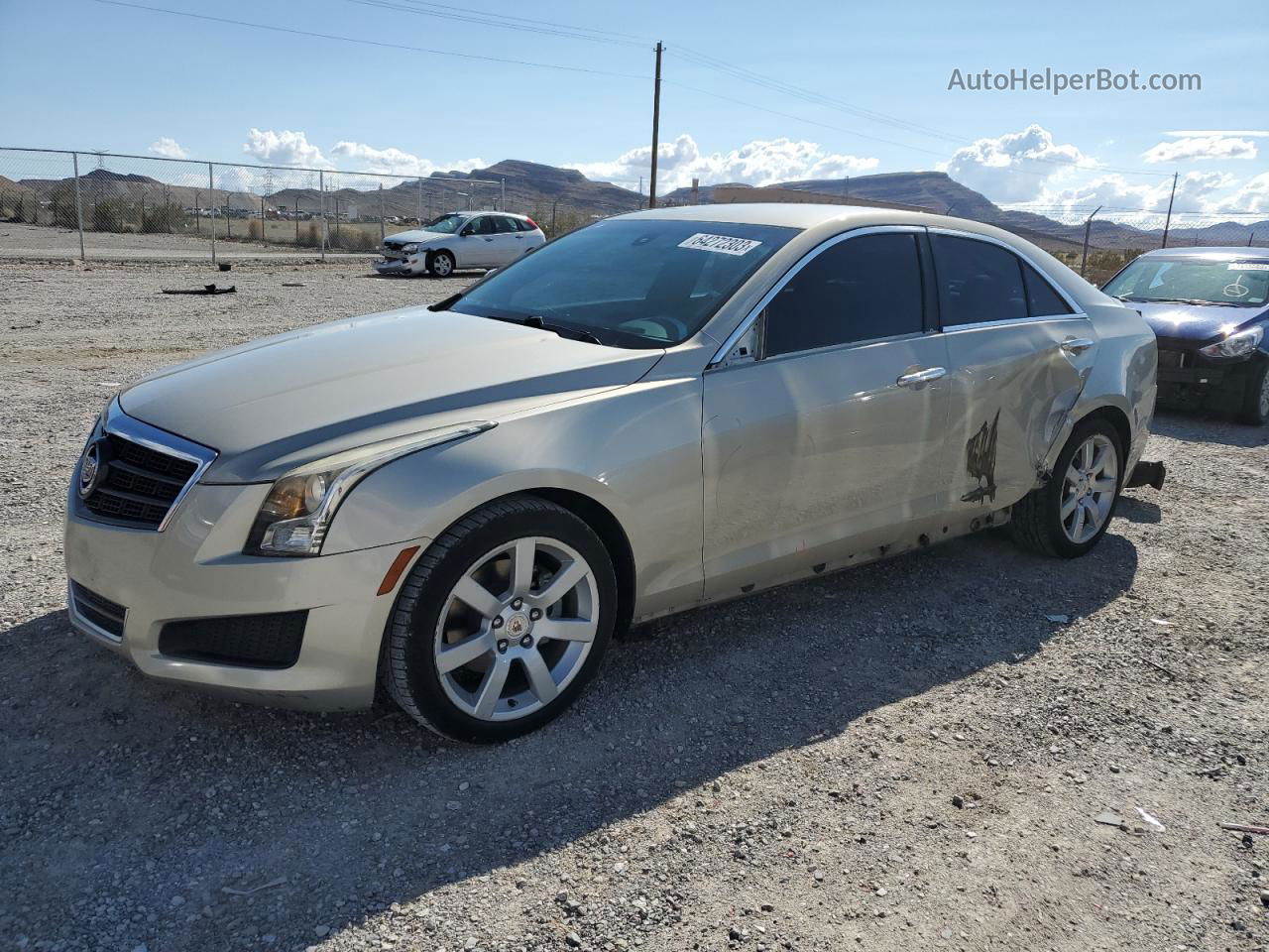 2013 Cadillac Ats  Желто-коричневый vin: 1G6AA5RA2D0160349