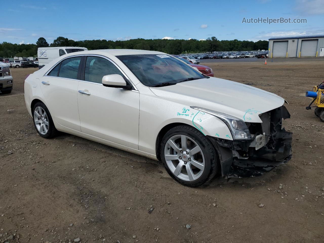 2013 Cadillac Ats  Cream vin: 1G6AA5RA3D0129255