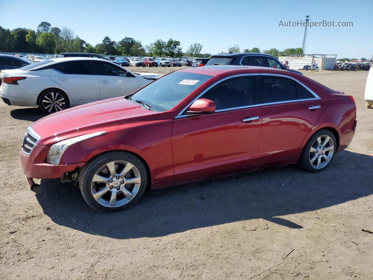 2013 Cadillac Ats  Красный vin: 1G6AA5RA4D0122170