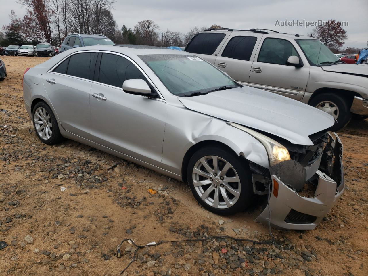 2013 Cadillac Ats  Silver vin: 1G6AA5RA8D0116419