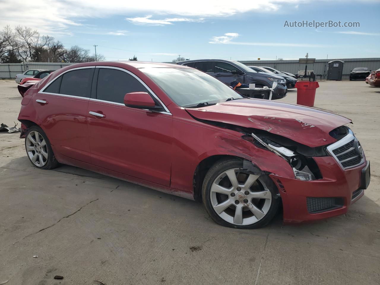 2013 Cadillac Ats  Red vin: 1G6AA5RX4D0124165