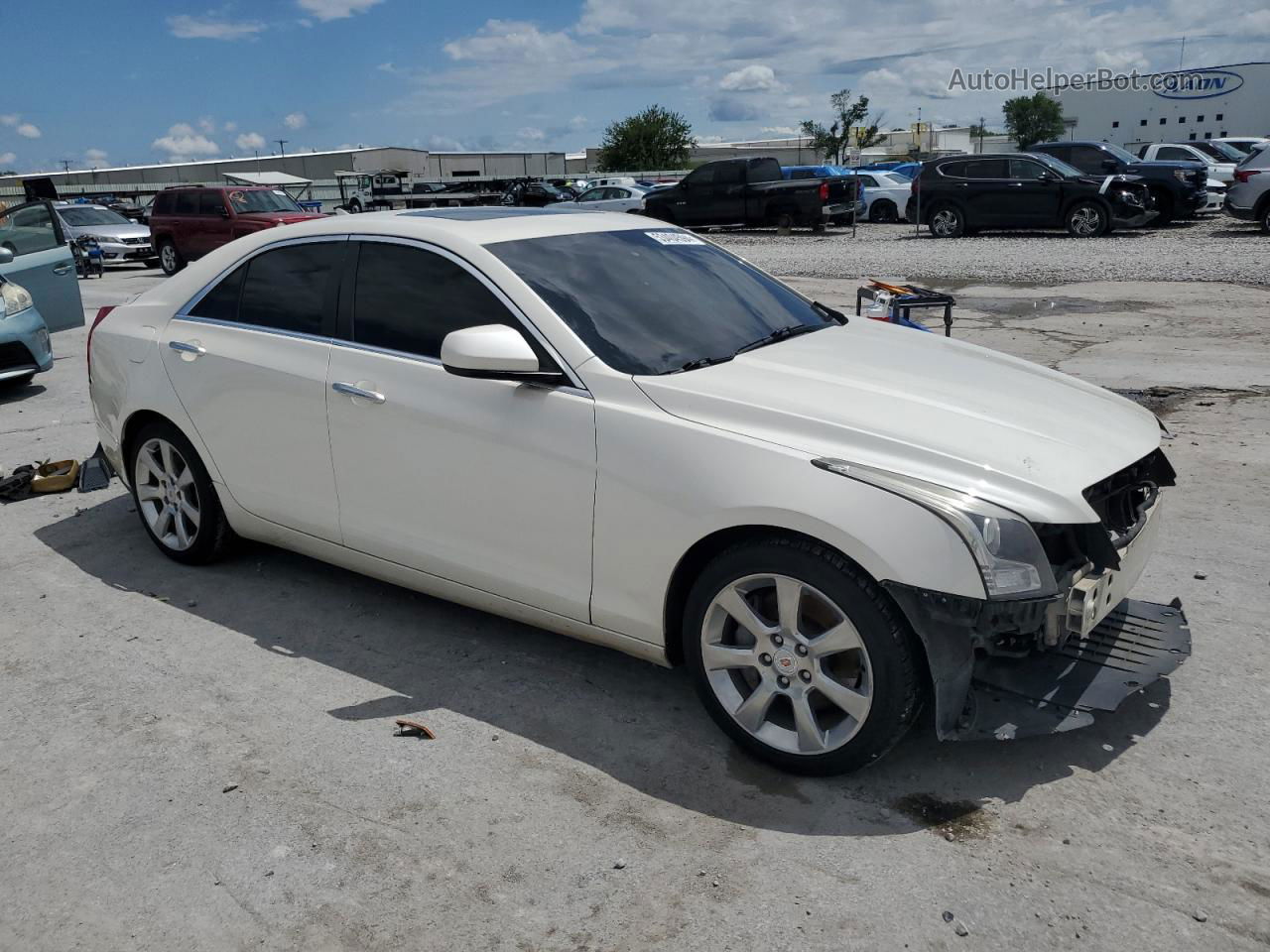 2013 Cadillac Ats  Cream vin: 1G6AA5RX9D0153242