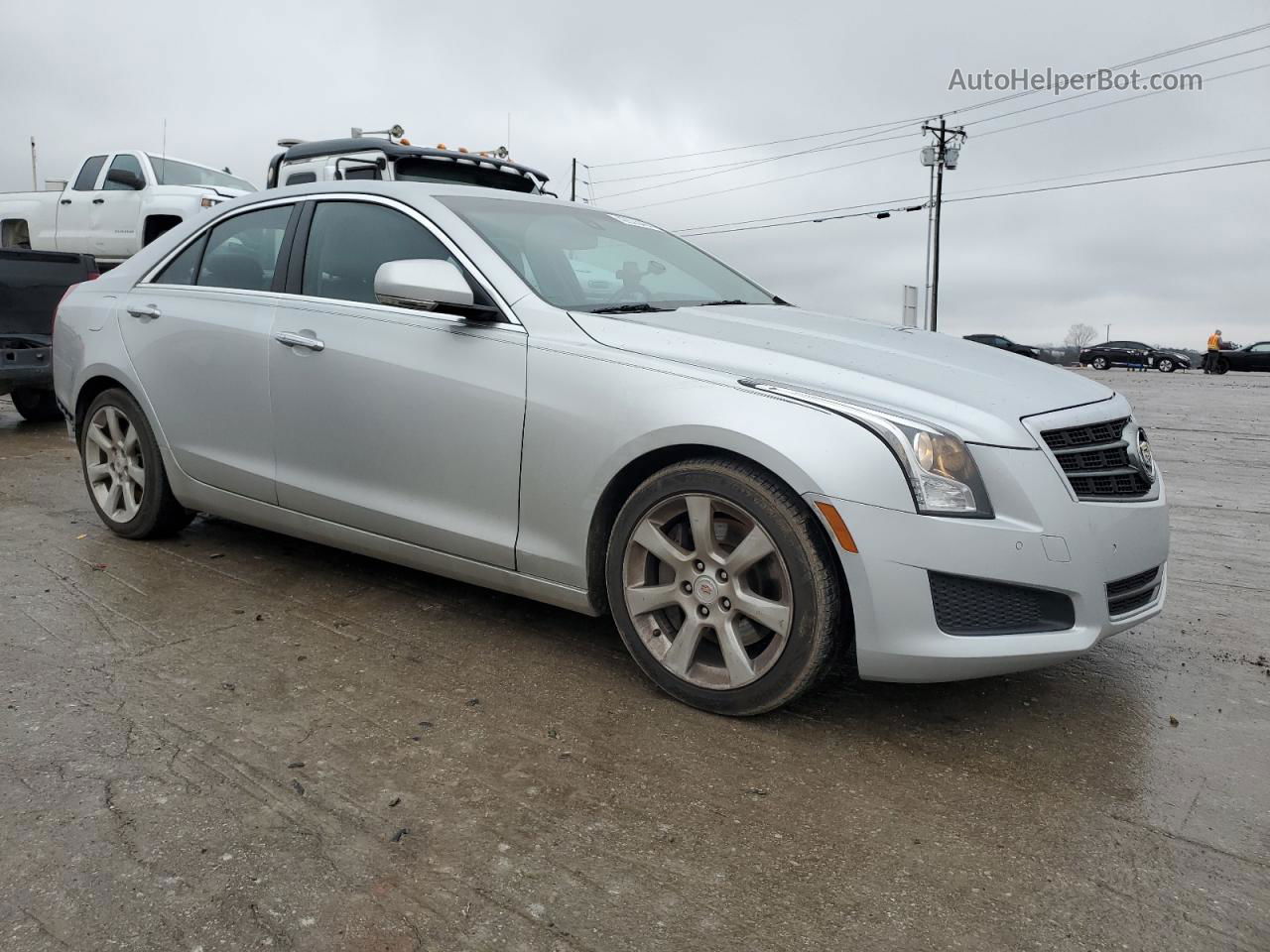 2013 Cadillac Ats Luxury Silver vin: 1G6AB5R35D0116361