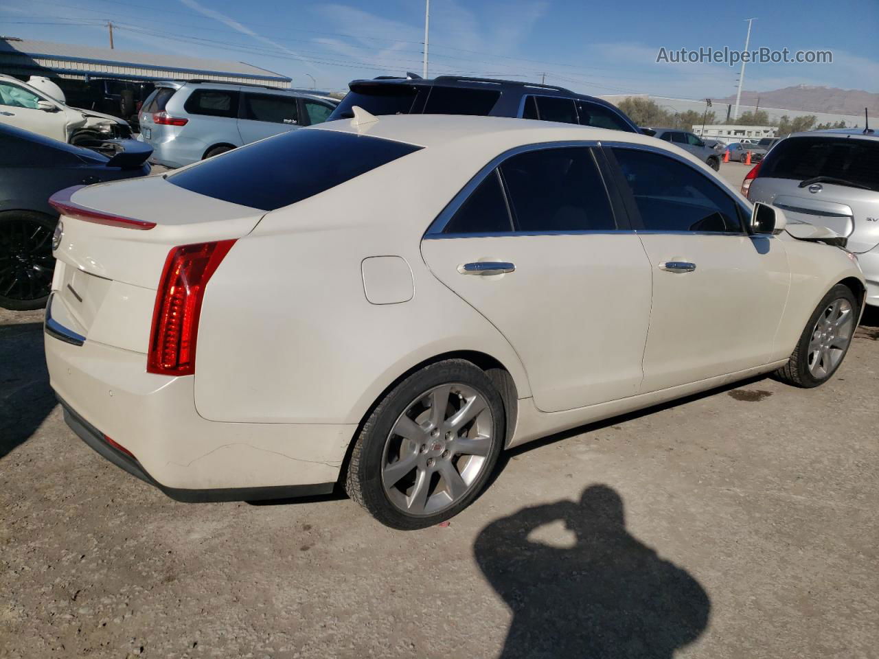 2013 Cadillac Ats Luxury White vin: 1G6AB5RA0D0159374