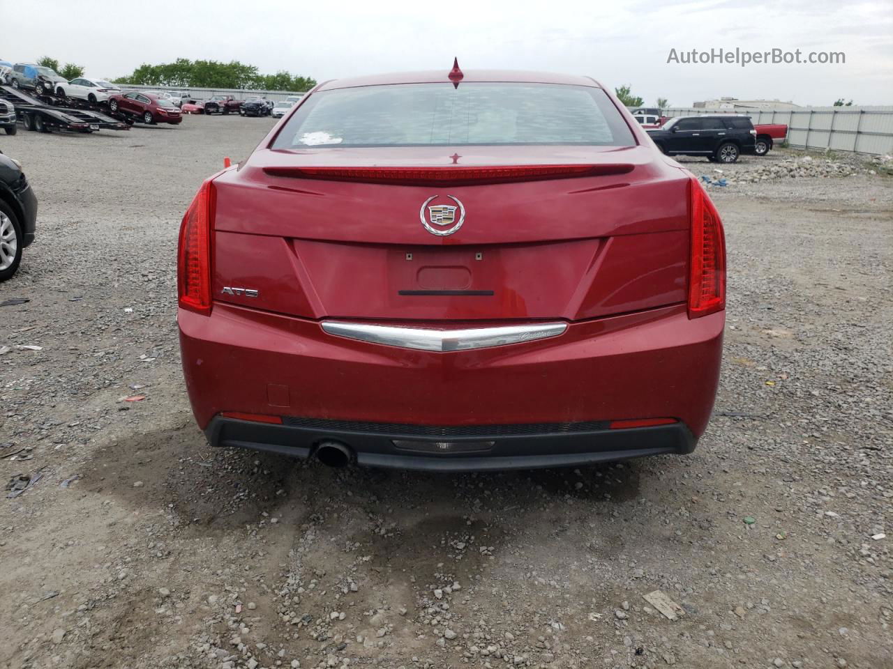 2013 Cadillac Ats Luxury Красный vin: 1G6AB5RA4D0127673