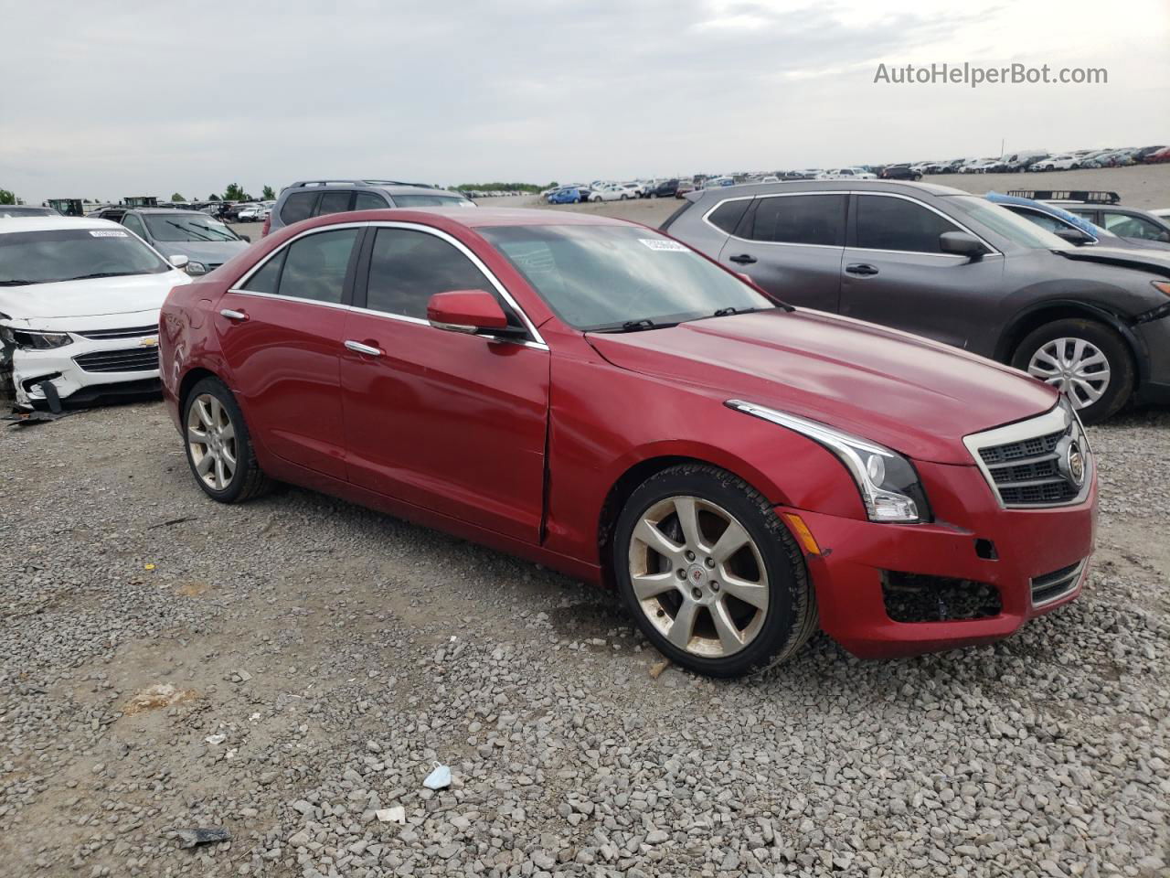 2013 Cadillac Ats Luxury Красный vin: 1G6AB5RA4D0127673