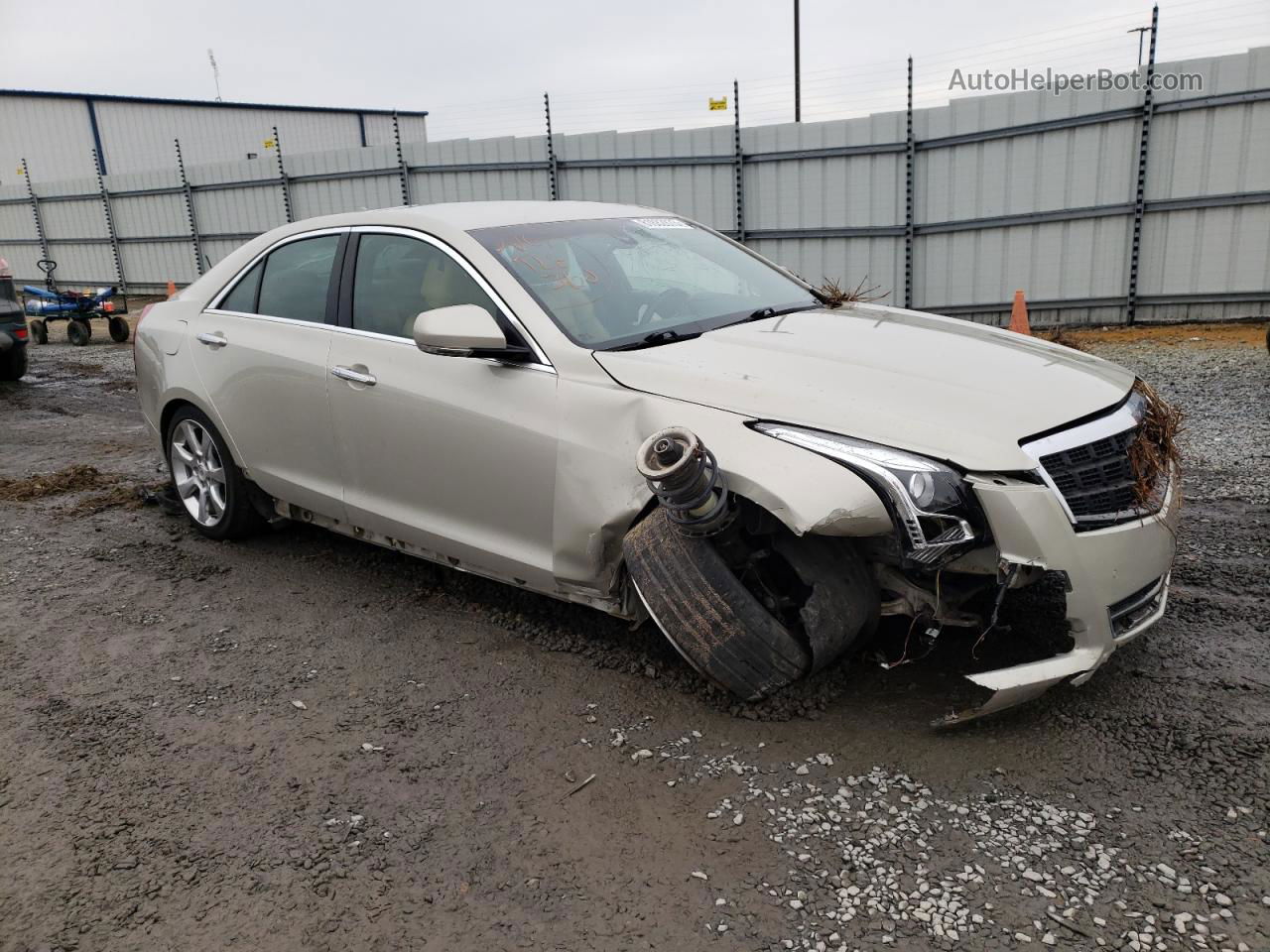 2013 Cadillac Ats Luxury Бежевый vin: 1G6AB5RA4D0133201