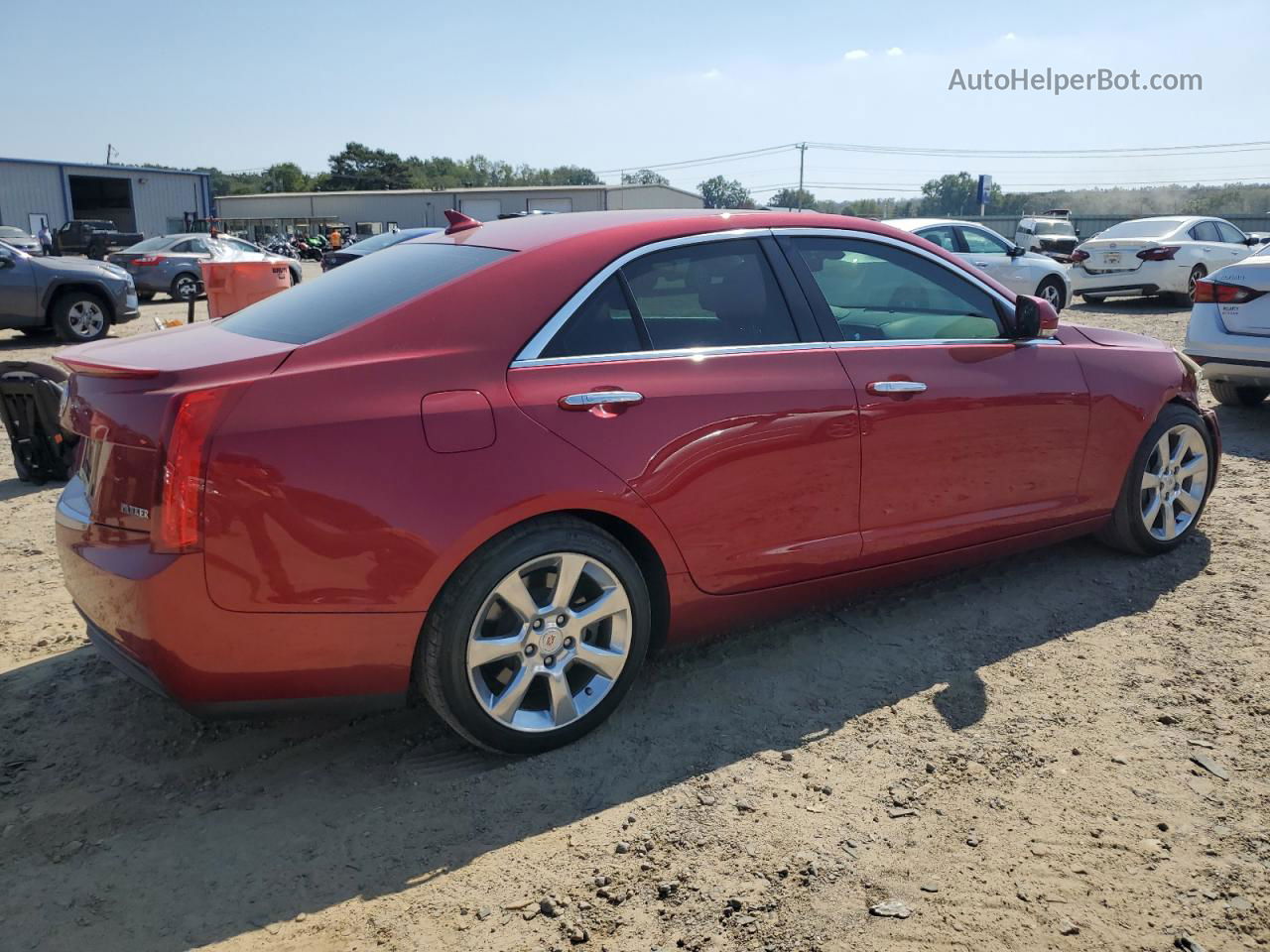 2013 Cadillac Ats Luxury Красный vin: 1G6AB5RA7D0132639