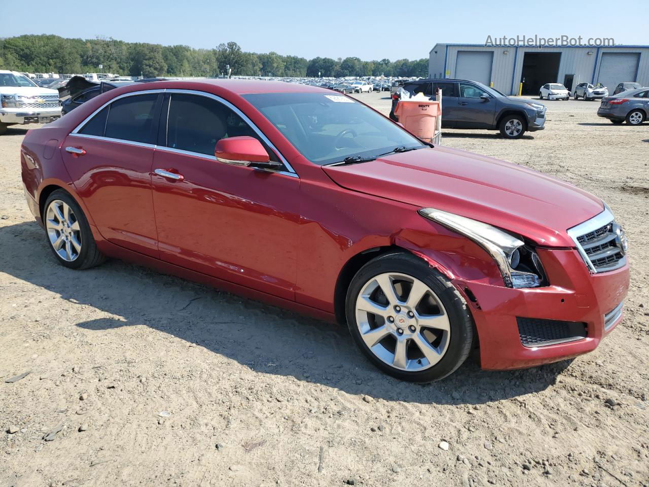 2013 Cadillac Ats Luxury Red vin: 1G6AB5RA7D0132639