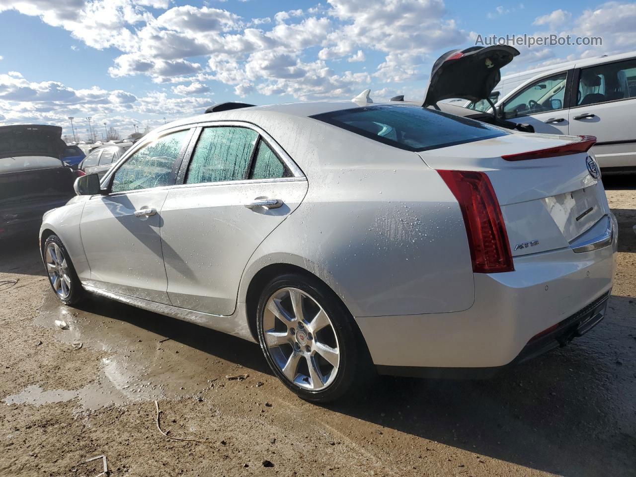 2013 Cadillac Ats Luxury White vin: 1G6AB5RA7D0141566