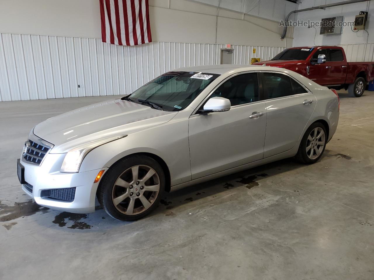 2013 Cadillac Ats Luxury Серебряный vin: 1G6AB5RA9D0178442