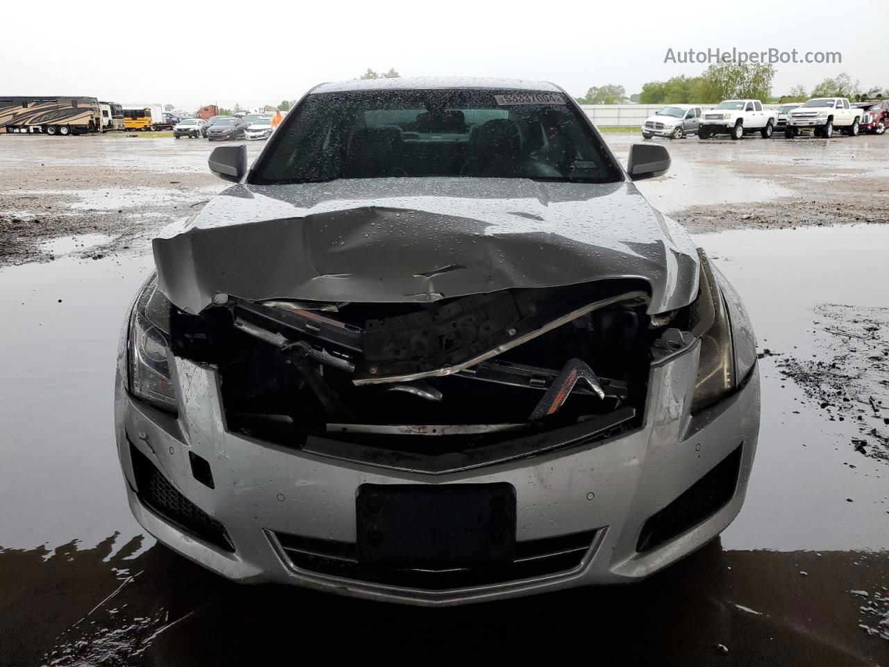 2013 Cadillac Ats Luxury Silver vin: 1G6AB5RX4D0166199