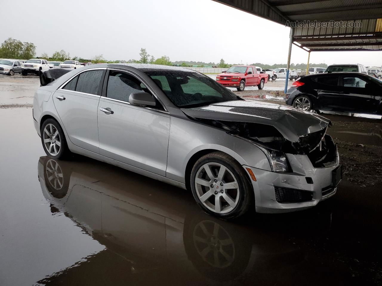 2013 Cadillac Ats Luxury Silver vin: 1G6AB5RX4D0166199