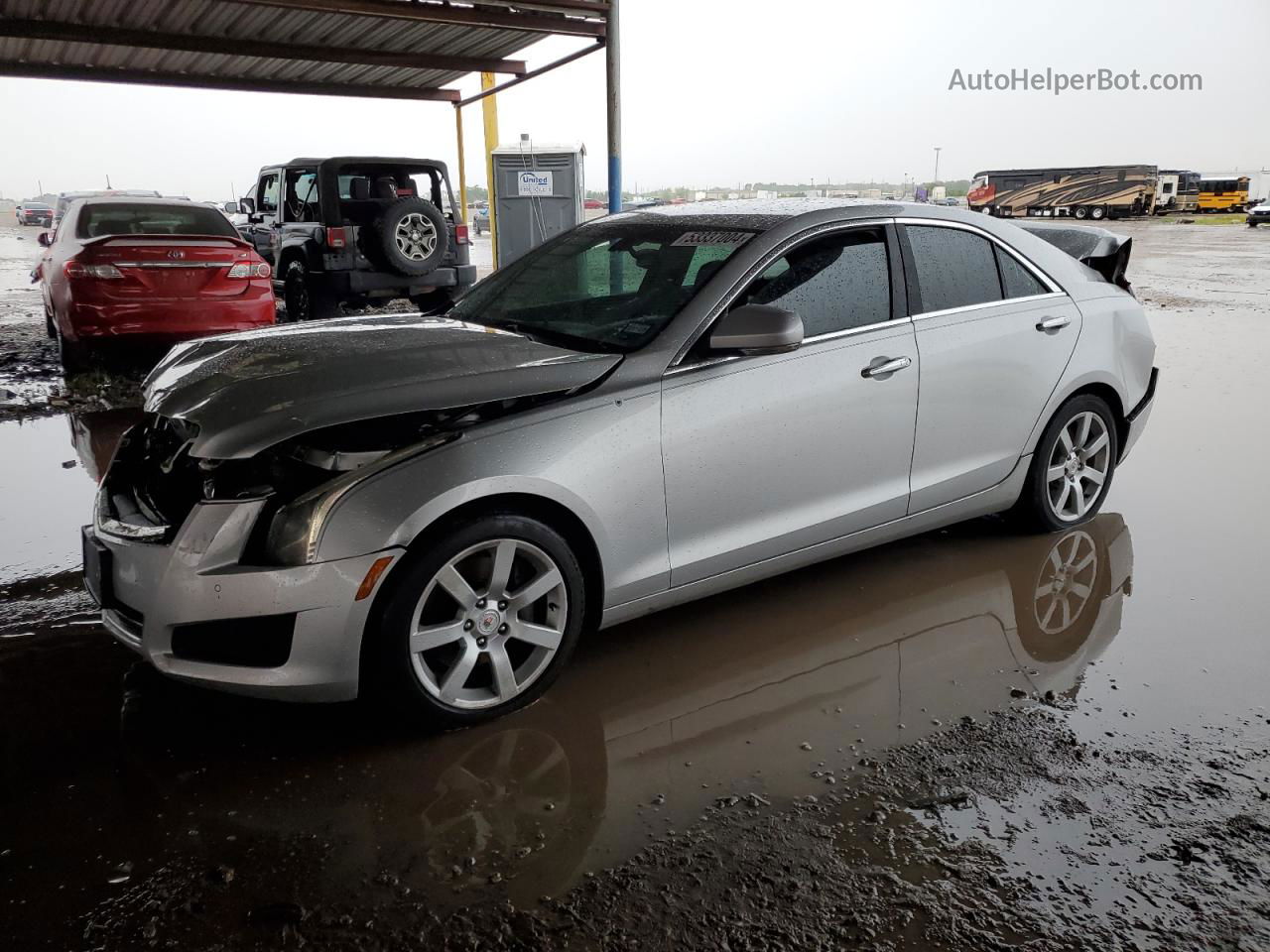 2013 Cadillac Ats Luxury Silver vin: 1G6AB5RX4D0166199