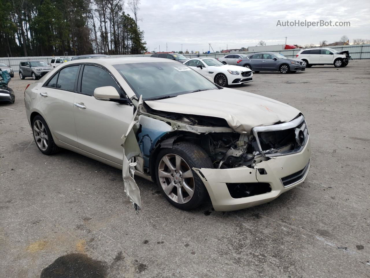 2013 Cadillac Ats Luxury Tan vin: 1G6AB5RXXD0148810