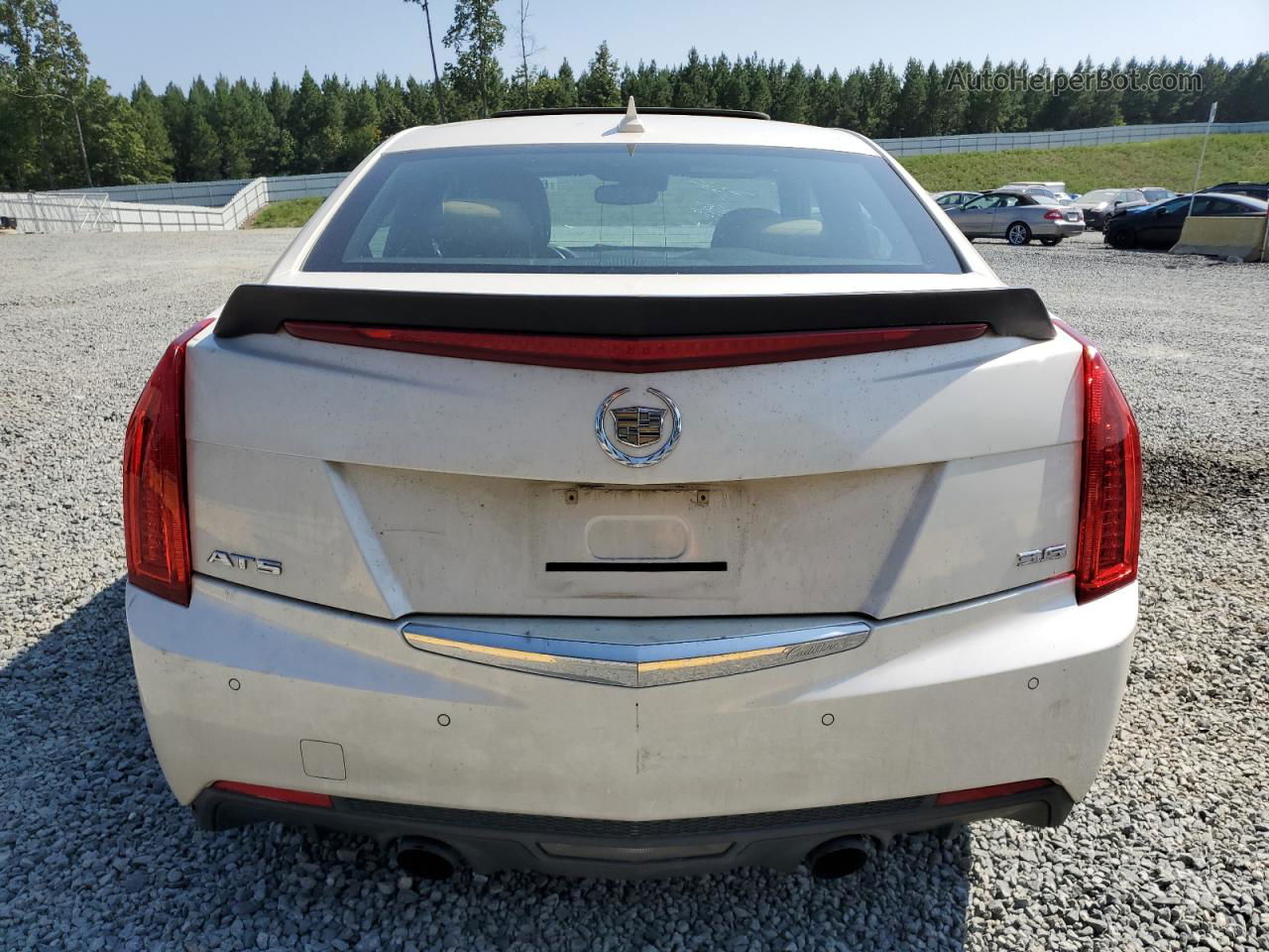 2013 Cadillac Ats Luxury White vin: 1G6AB5S33D0113095