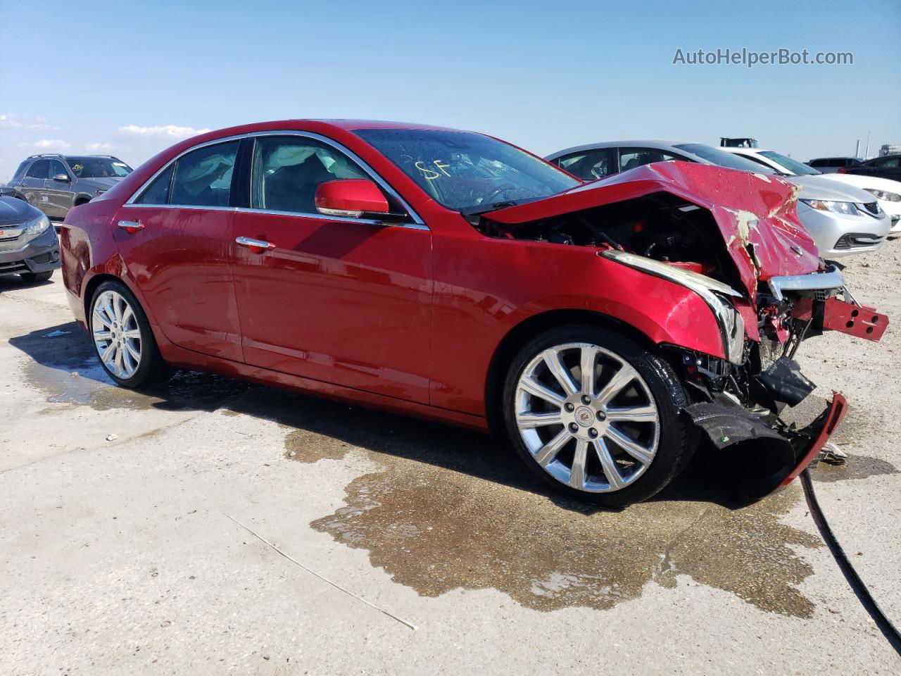 2013 Cadillac Ats Luxury Красный vin: 1G6AB5SA6D0136692