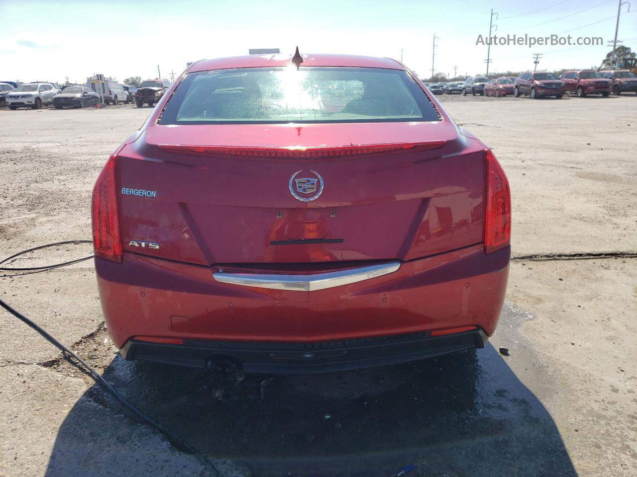 2013 Cadillac Ats Luxury Red vin: 1G6AB5SA6D0136692