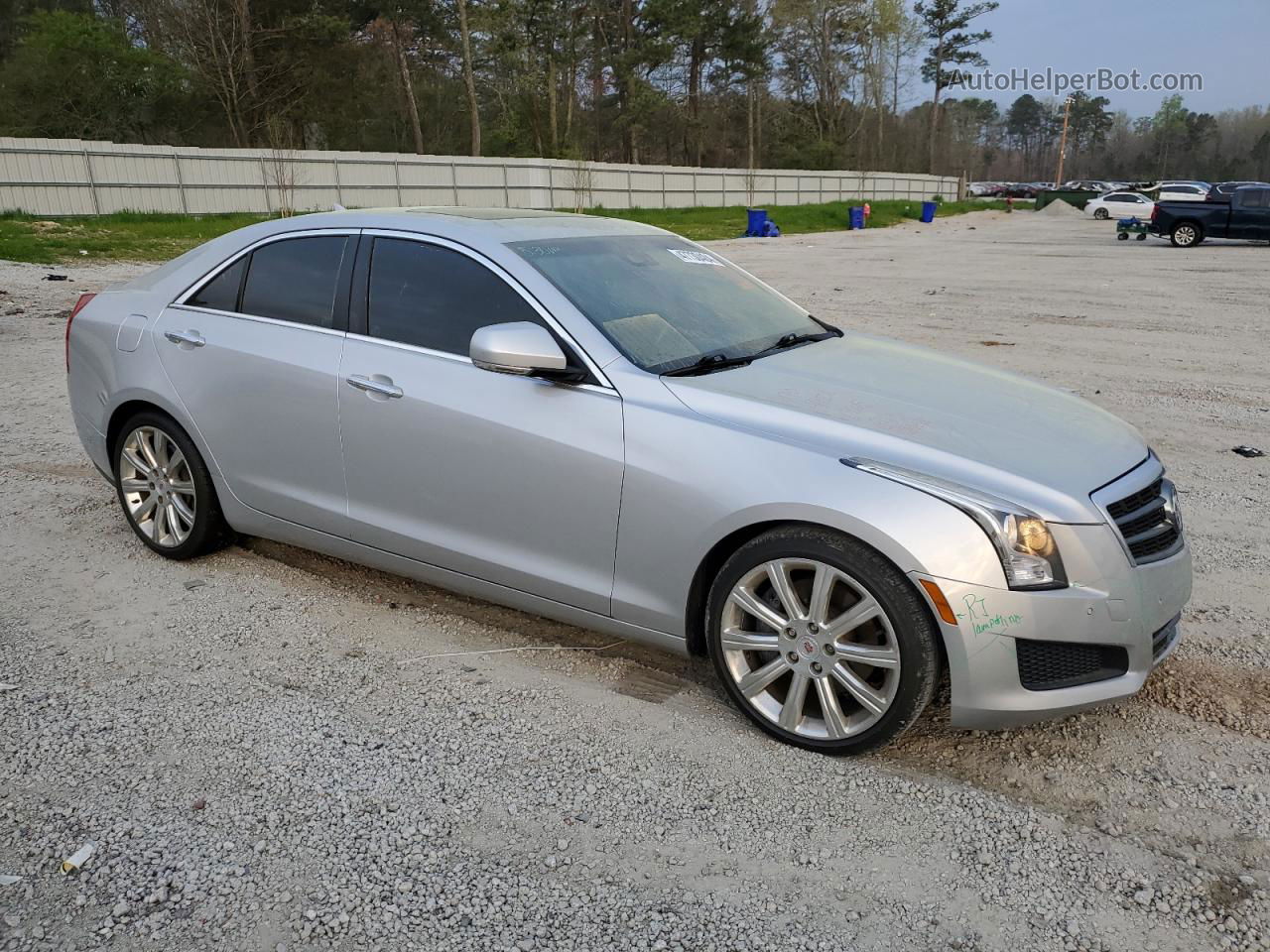 2013 Cadillac Ats Luxury Silver vin: 1G6AB5SX0D0136014