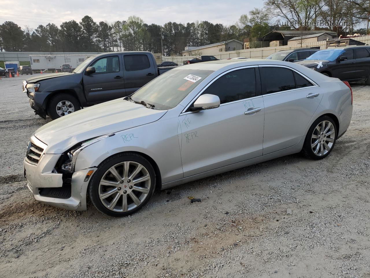 2013 Cadillac Ats Luxury Silver vin: 1G6AB5SX0D0136014