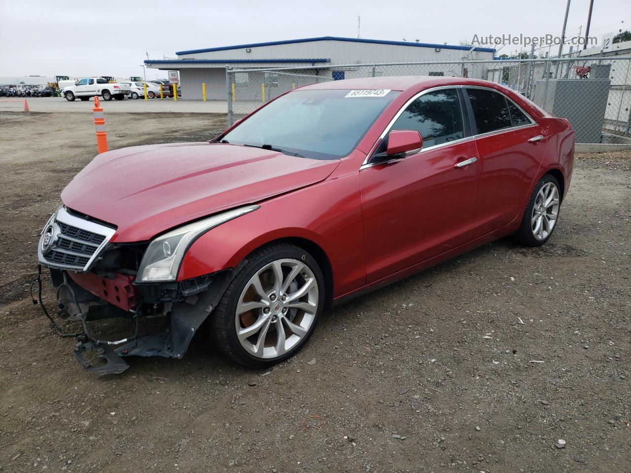 2013 Cadillac Ats Performance Red vin: 1G6AC5S38D0112831