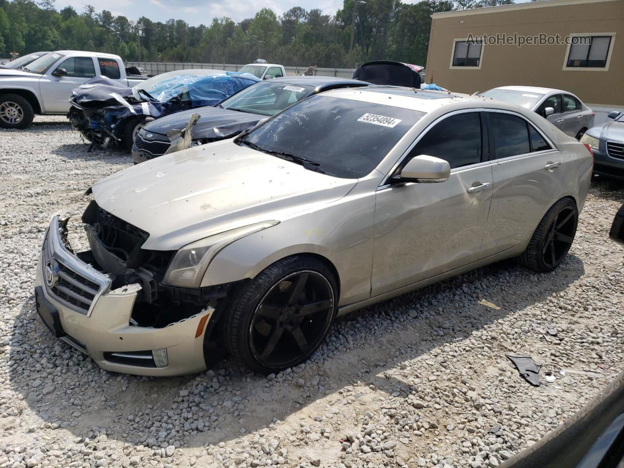 2013 Cadillac Ats Performance Beige vin: 1G6AC5S39D0128651