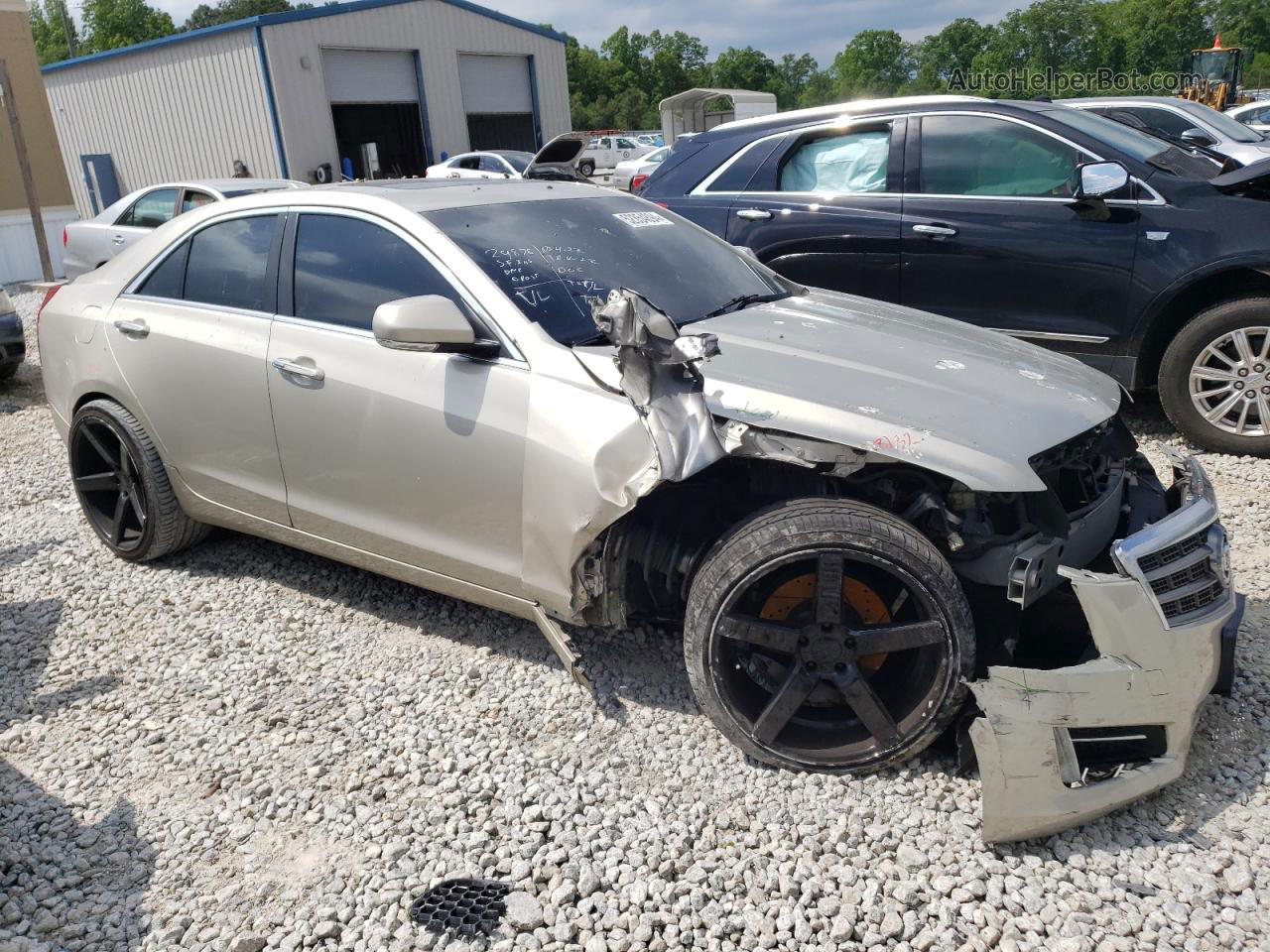 2013 Cadillac Ats Performance Beige vin: 1G6AC5S39D0128651