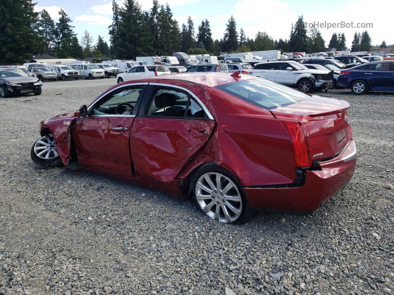 2013 Cadillac Ats Premium Red vin: 1G6AE5S32D0122880