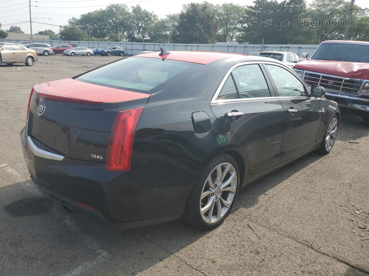 2013 Cadillac Ats Premium Black vin: 1G6AE5S32D0145060