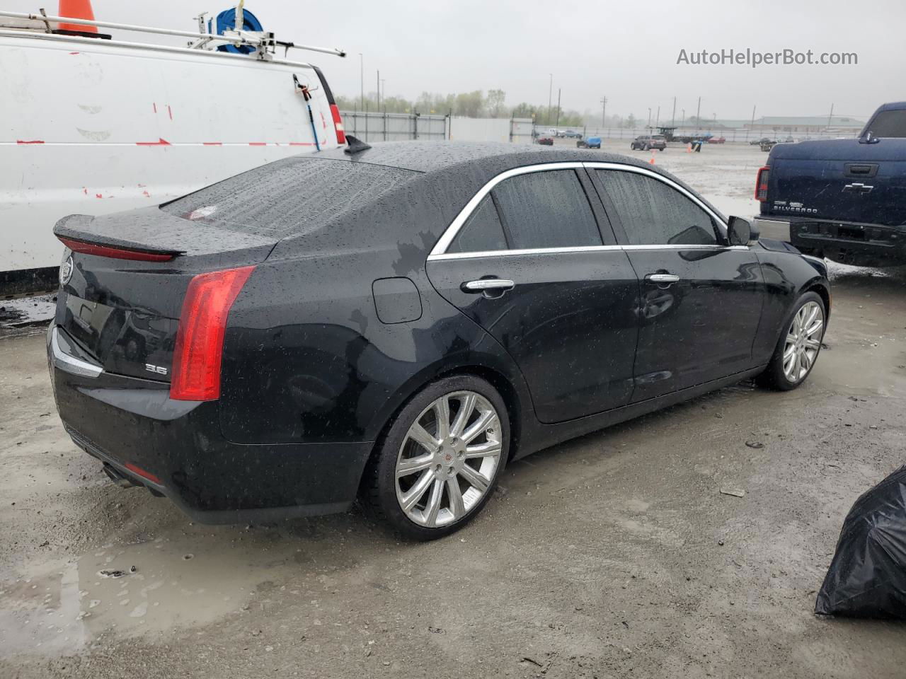 2013 Cadillac Ats Premium Black vin: 1G6AE5S3XD0136753