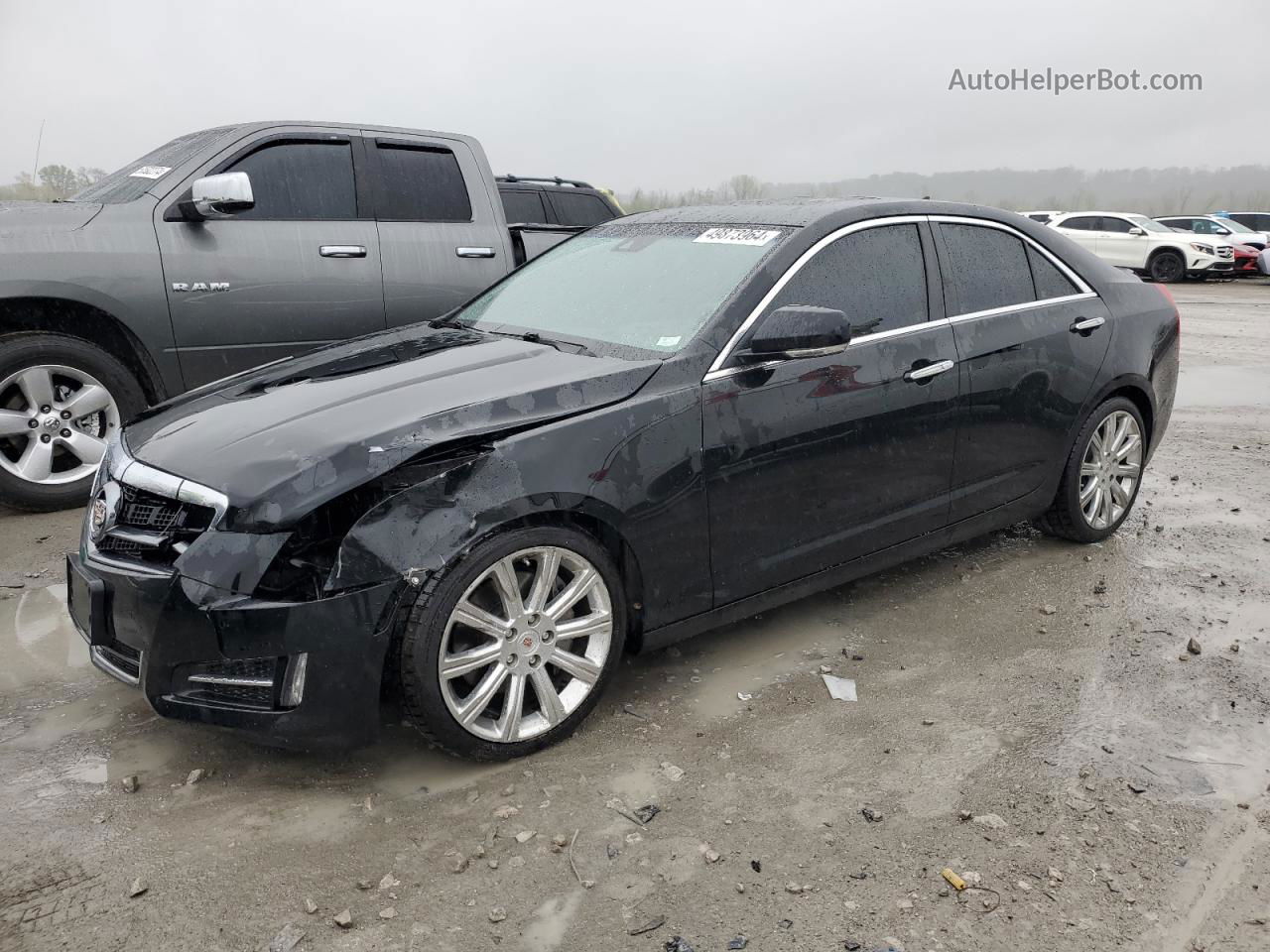 2013 Cadillac Ats Premium Black vin: 1G6AE5S3XD0136753