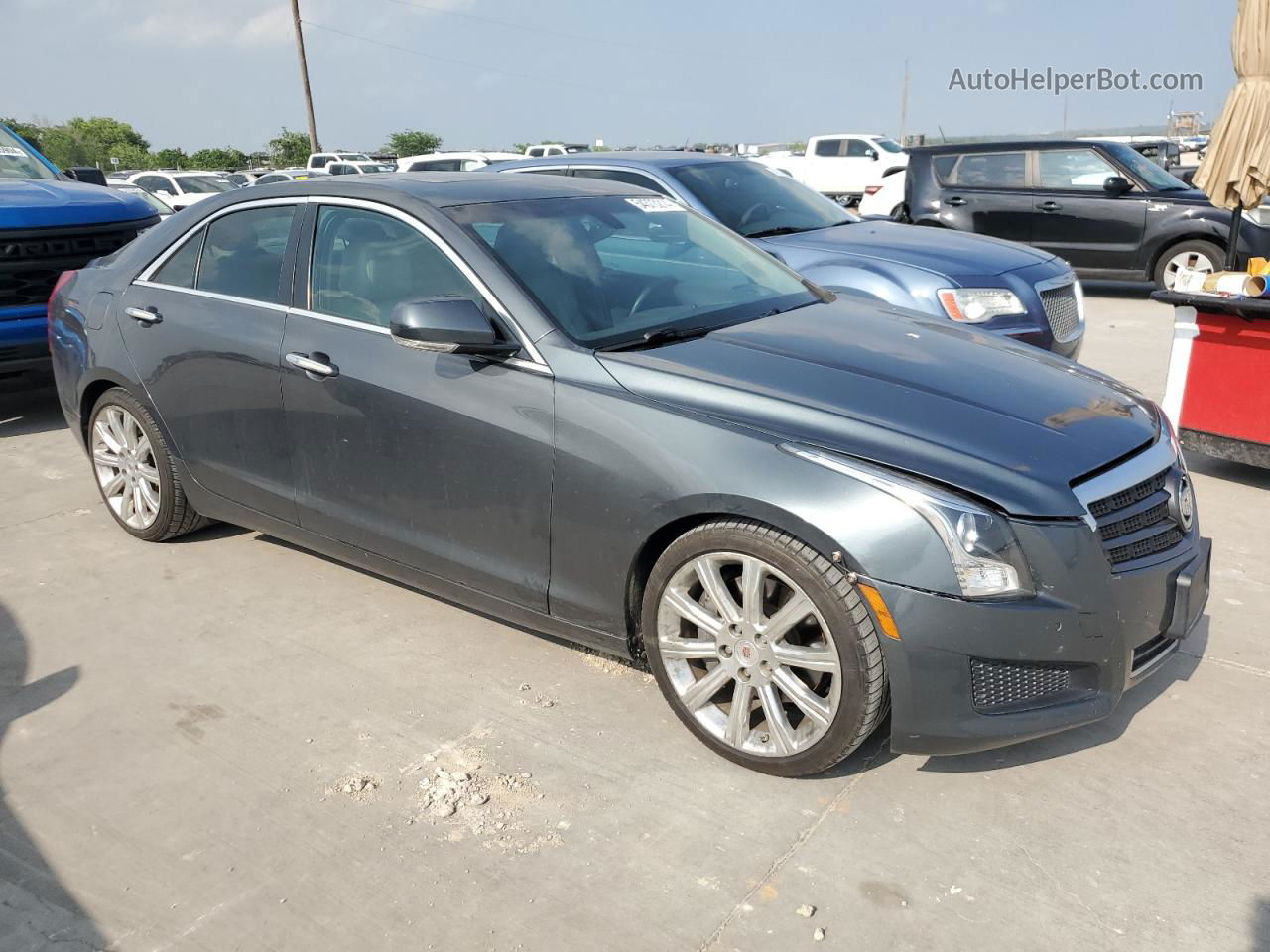 2013 Cadillac Ats Premium Gray vin: 1G6AE5SX9D0127562