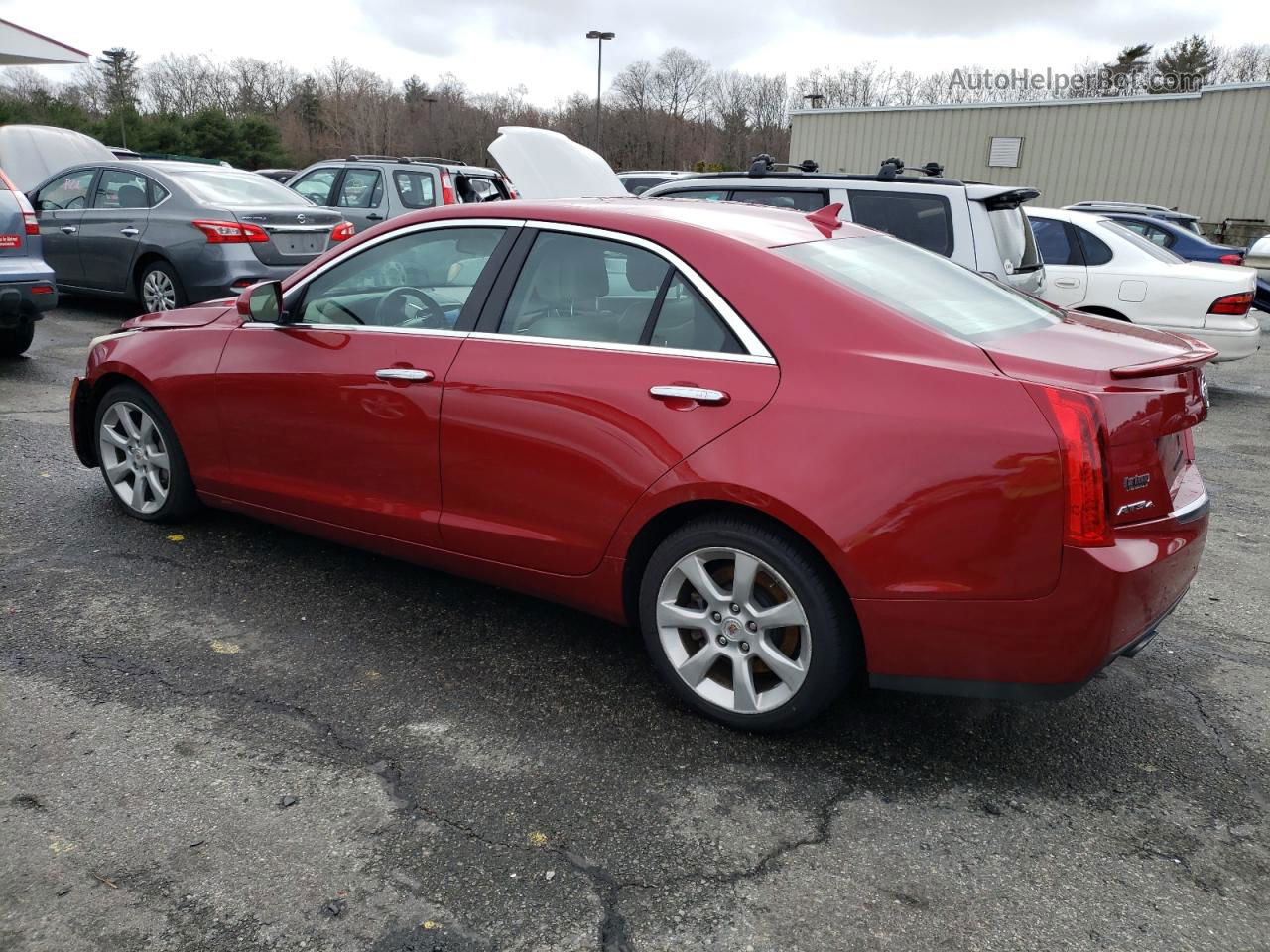 2013 Cadillac Ats Luxury Red vin: 1G6AH5R35D0105844