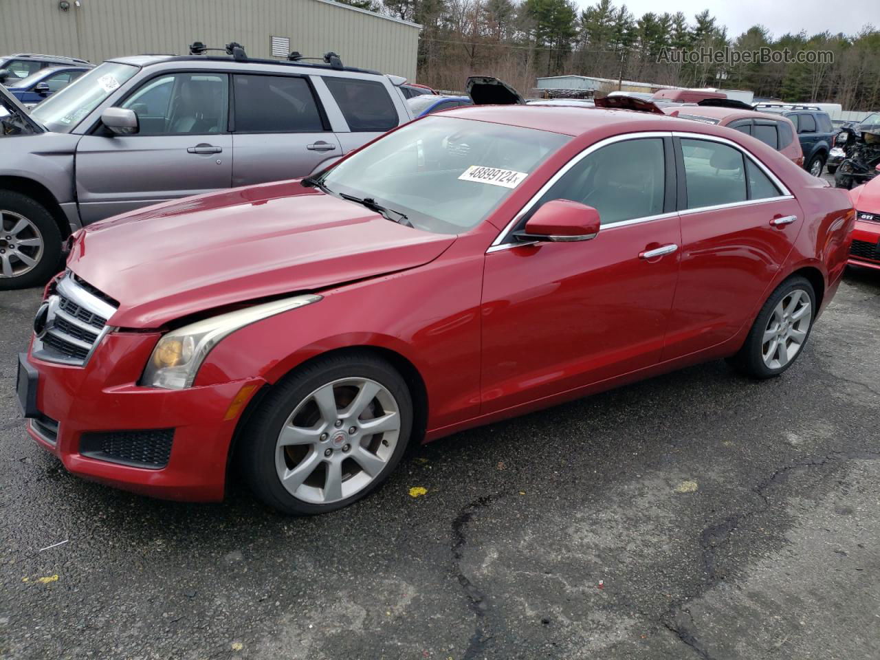 2013 Cadillac Ats Luxury Red vin: 1G6AH5R35D0105844