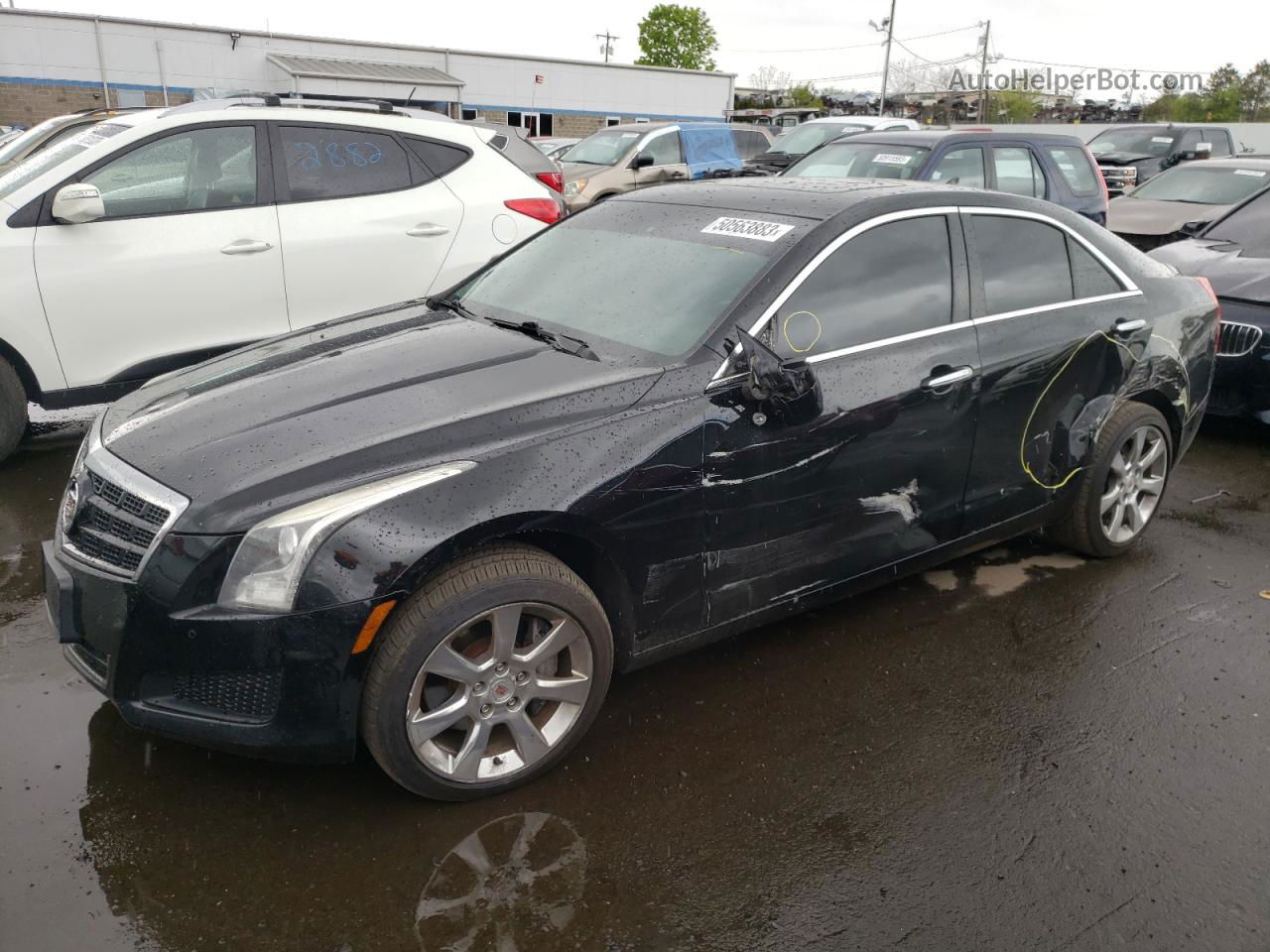 2013 Cadillac Ats Luxury Black vin: 1G6AH5R35D0120764