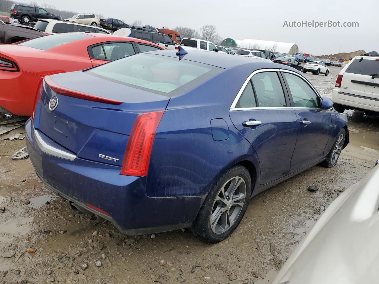 2013 Cadillac Ats Luxury Blue vin: 1G6AH5RX4D0149546