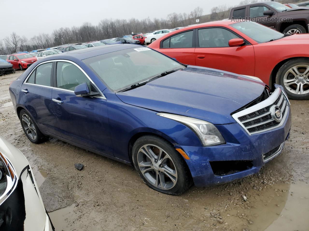 2013 Cadillac Ats Luxury Blue vin: 1G6AH5RX4D0149546