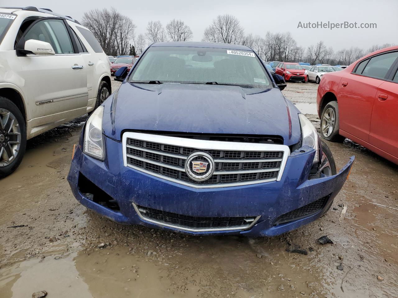 2013 Cadillac Ats Luxury Blue vin: 1G6AH5RX4D0149546